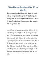 5 hành động gia tăng hiệu quả làm việc của giám đốc ppsx