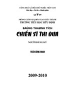 Thành tích Chiến sĩ thi đua