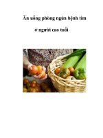 Ăn uống phòng ngừa bệnh tim ở người cao tuổi potx