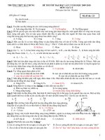 Đề thi Thử ĐH - Trường Hà Trung Lần 2-2010