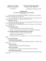 Kế hoạch khai giang