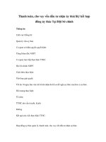 Thanh toán, cho vay vốn đầu tư nhận ủy thácKý kết hợp đồng ủy thác Tại Hội Sở chính pdf