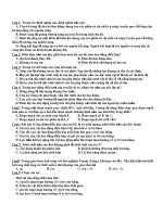 trắc nghiệm lý thuyết(ôn thi ĐH)
