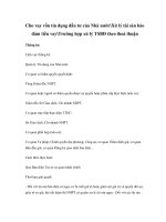 Cho vay vốn tín dụng đầu tư của Nhà nướcXử lý tài sản bảo đảm tiền vayTrường hợp xử lý TSBĐ theo thoả thuận pptx