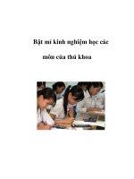 Bật mí kinh nghiệm học các môn của thủ khoa pot