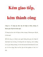 Kém giao tiếp, kém thành công pot