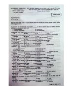 ĐÈ THI TN THPT 2010 môn Tg anh