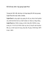 Kết nối máy tính: Cáp quang Light Peak pot