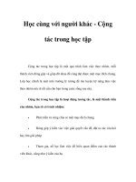 Học cùng với người khác - Cộng tác trong học tập ppsx