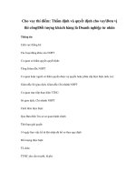 Cho vay thí điểm: Thẩm định và quyết định cho vayĐơn vị thi côngĐối tượng khách hàng là Doanh nghiệp tư nhân ppt