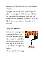 Chiến lược giá cả hoàn hảo: Ánh sáng cuối đường hầm (Phần 2) doc