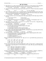 Đề thi thử Hoá số 25/2010