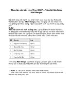 thao tác căn bản trên word 2007 – trộn tài liệu bằng mail merges