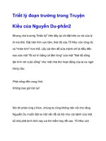 Triết lý đoạn trường trong Truyện Kiều của Nguyễn Du-phần2 pdf