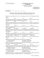 20 ĐỀ THI ĐẠI HỌC CÁC NĂM - ĐỀ SỐ 6 ppt