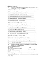 exercises for Unit 1 (Eh 8)- ENOUGH