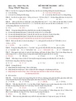 Các đề thi đại học môn vật lý 2009 pdf