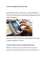 10 dấu hiệu nghiện điện thoại di động potx