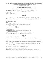 HD giai de thi HV Phu Tho  -2009