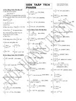 Tích Phân dạng toán thi TN&ĐH-CĐ