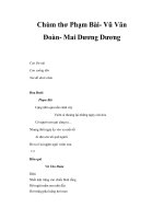 Chùm thơ Phạm Bài- Vũ Văn Đoàn- Mai Dương Dương ppsx