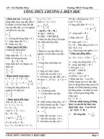 Công thức chương I