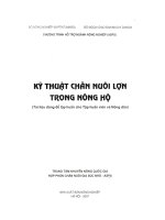 Chăn Nuôi Lợn Toàn Tập - Lai, Phối, Chăn Nuôi, Tạo Bầy phần 1 ppsx