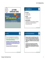 LẬP TRÌNH HƯỚNG ĐỐI TƯỢNG - Chương 0 doc