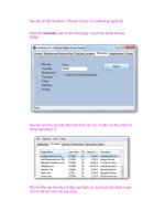 Sao lưu cài đặt Windows 7 Media Center với mcBackup (phần II) potx