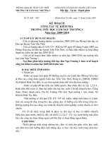 Kế hoạch công tác tự kiểm tra