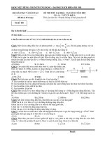 15 ĐỀ THI THỬ MÔN VẬT LÝ - ĐỀ SỐ 4 ppt