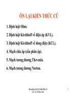 môn kĩ thuật điện - ôn tập