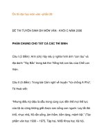Ôn thi đại học môn văn – ĐỀ THI TUYỂN SINH ĐH MÔN VĂN - KHỐI C NĂM 2006 doc