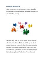 Con người thời Web 2.0 ppt