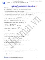 Đáp án đề thi thử hocmai 2010 lần 2