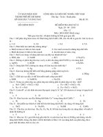 KIỂM TRA HÓA 12 HỌC KỲ II