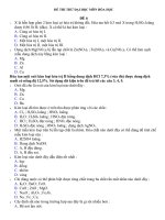 ĐỀ THI THỬ ĐẠI HỌC MÔN HÓA HỌC số 6 và hướng dẫn giải