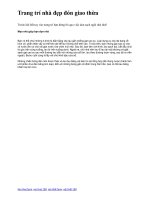 Trang trí nhà đẹp đón giao thừa doc