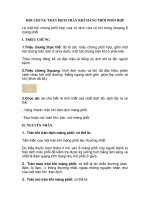 HỘI CHỨNG TRÀN DỊCH TRÀN KHÍ MÀNG PHỔI PHỐI HỢP docx