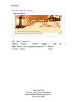 Code chèn Ngày nầy năm xưa