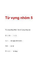 Từ vựng nhóm 5 pptx
