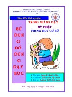 Sử dụng đồ dùng trong dạy học mỹ thuật pptx