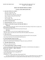 Bản báo cáo thành tích cá nhân