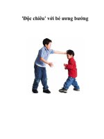 ''''Độc chiêu'''' với bé ương bướng pps