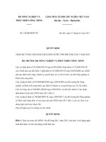 Quyết định 142/QĐ-BNN-TC pdf