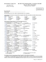 ĐỀ CHÍNH THỨC MÔN ANH KHỐI D NĂM 2007 - MÃ ĐỀ 361 pdf