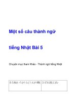 Một số câu thành ngữ tiếng Nhật pps