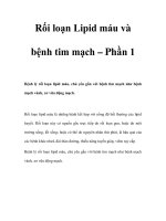 Rối loạn Lipid máu và bệnh tim mạch – Phần 1 potx