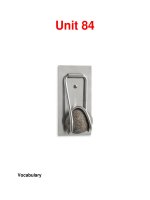Từ vựng tiếng anh-Unit 84 doc