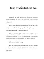 Giúp trẻ điều trị bệnh hen pot